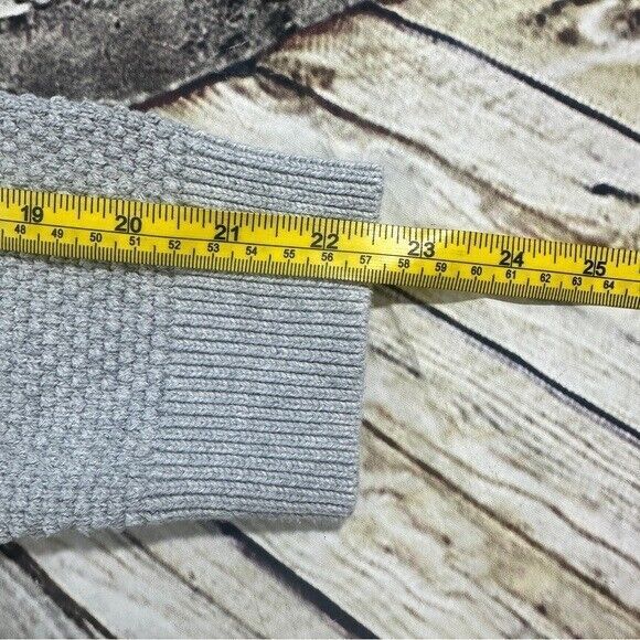 Vineyard Vines Sweater Men's Sz.L Gray Knitted Hamilton 1/2 Half-Zip 100%Cotton - Picture 9 of 9